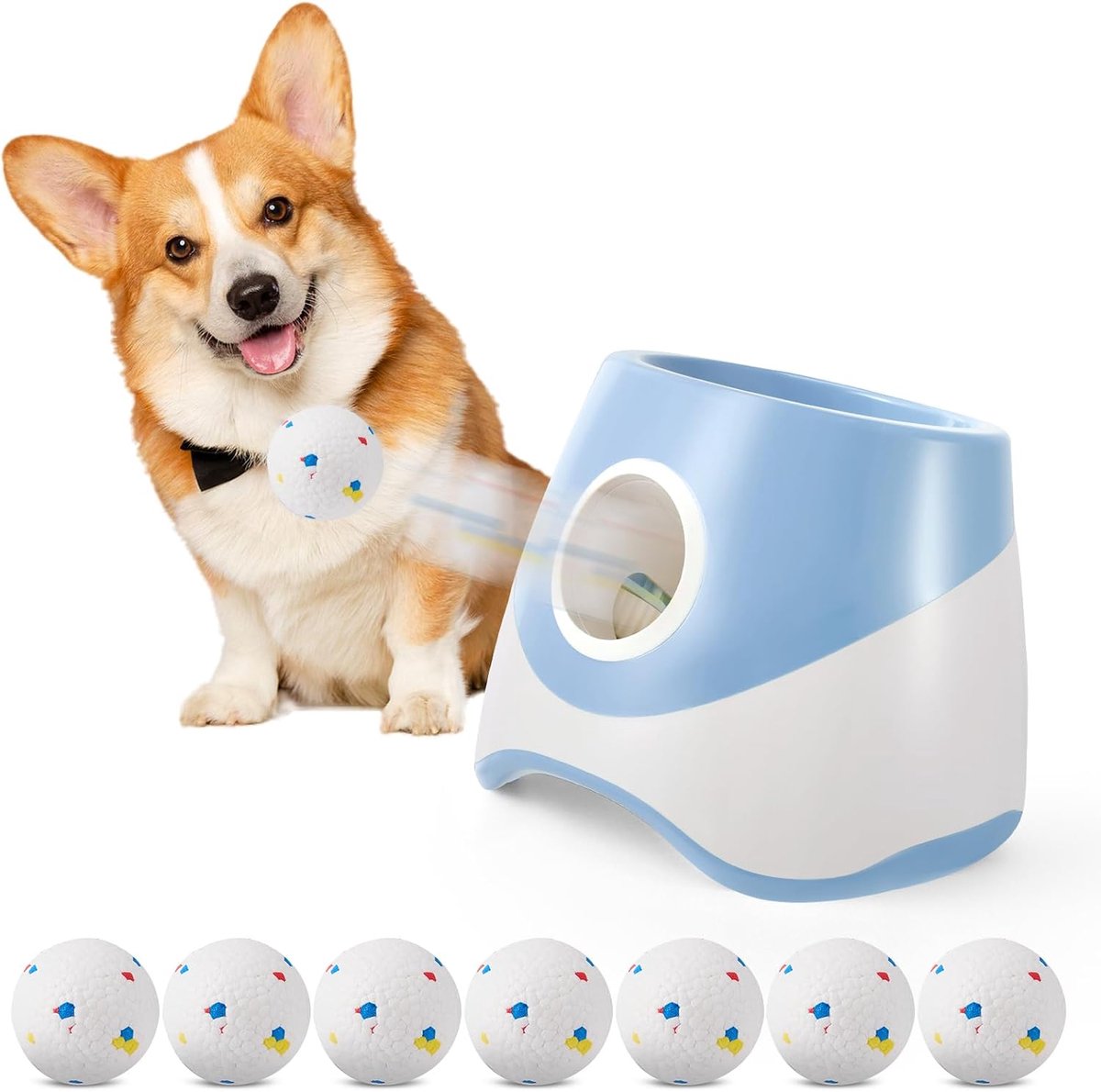 Ballwerpmachine voor honden - Oplaadbare balwerpmachine - Voor kleine honden - Leuke speeltijd voor uw hond - ShopVlot