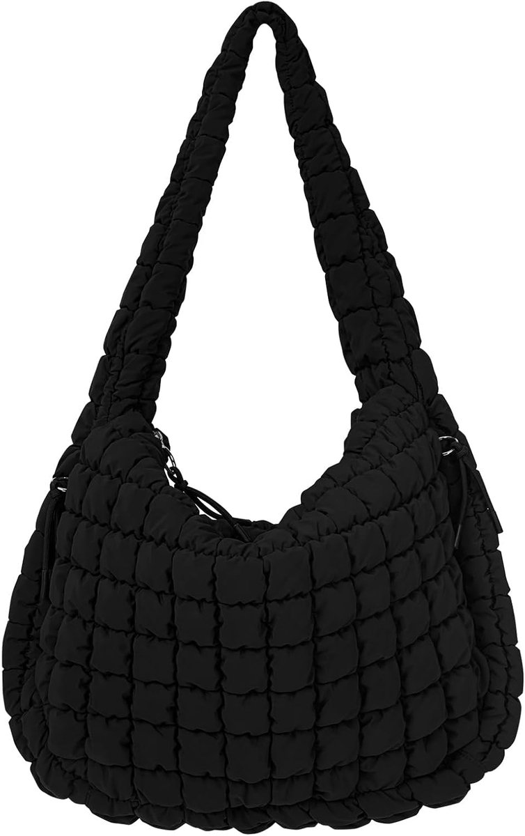 Padded bag grote buffer tas - puffy tote bag - katoen gewatteerde tas - perfect voor dagelijks gebruik - ShopVlot