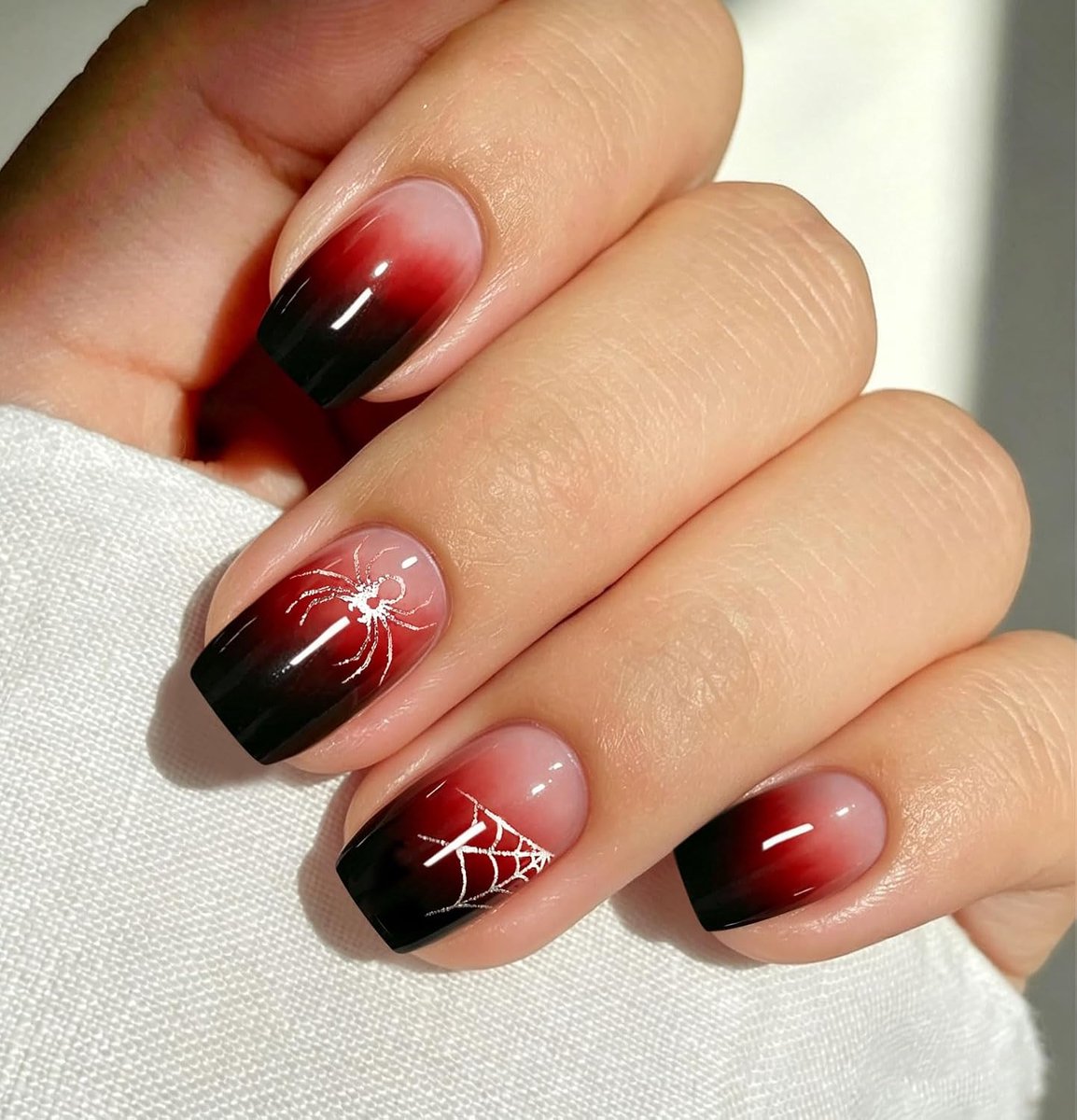Nagelfolie Gel Nail Art Sticker - Halloween Kleur Verloop - Semi-uitgeharde gel - Tot 2 weken mooie nagels - ShopVlot