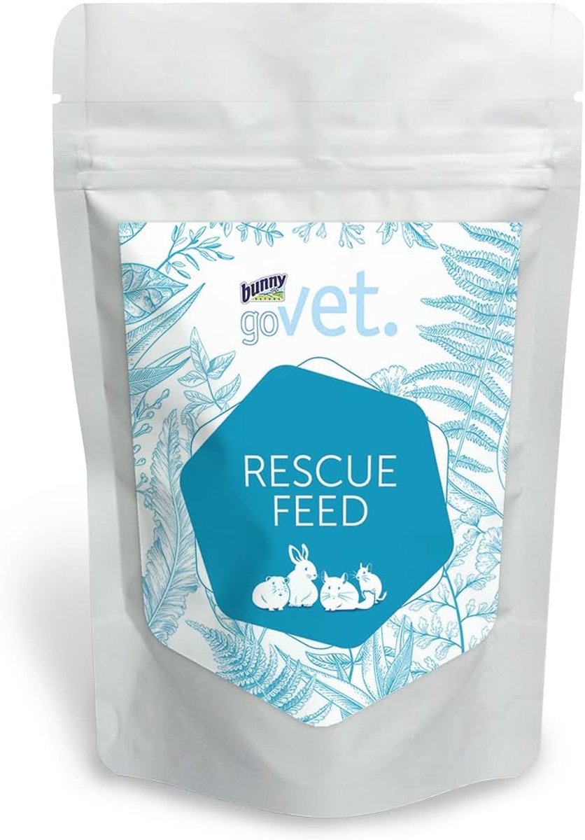 Complete poedervoeding 40g - voor dwergkonijnen, cavia's, chinchilla's en degoes - ter ondersteuning bij eetlustverlies - ShopVlot