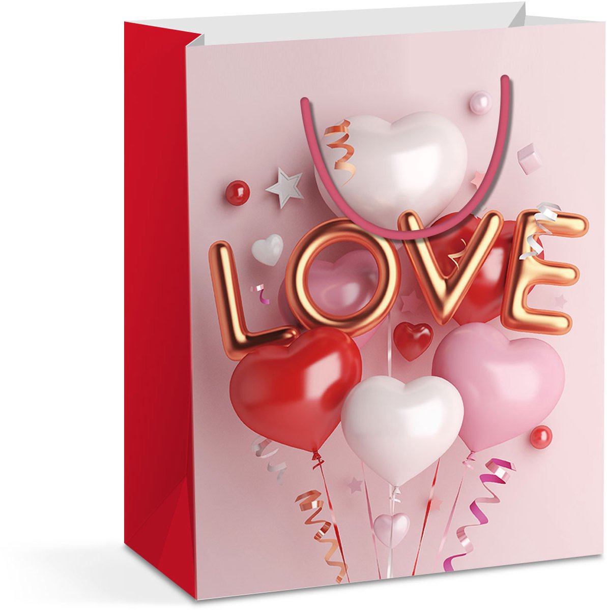 Cadeautas - papier - 265 x 127 x 330 mm - 2 soorten / verpakking 12 Stuks [58304]