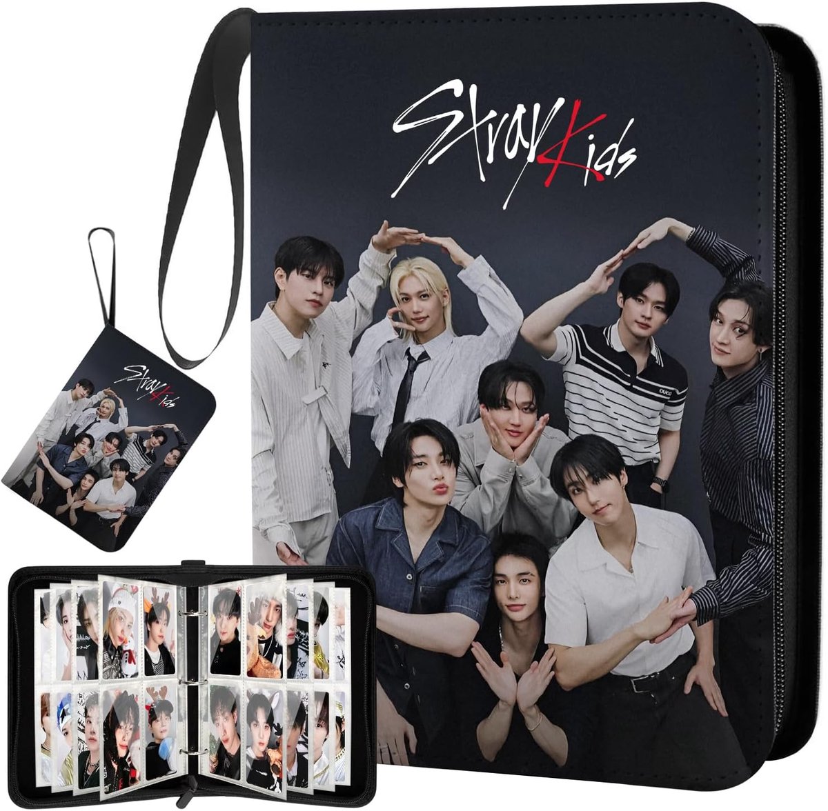 Fotokaartenhouder 400 vakken - Zwart - Hoogwaardige materialen - Bescherm je Kpop fotokaarten - ShopVlot