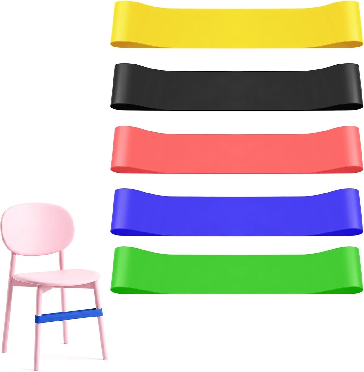 Elastische banden voor kinderstoelen - 30 x 5 cm - TPE - tegen irritatie en stress - ShopVlot