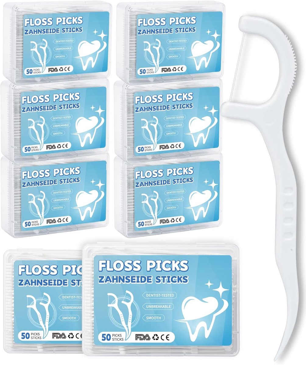 flossticks 400 stuks - handige tandenstokers - met fluoride - voor een frisse mond - ShopVlot