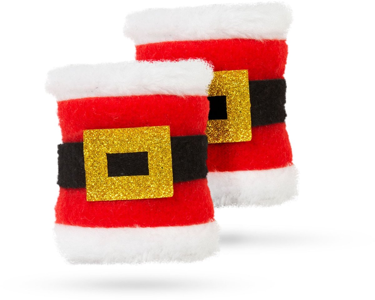 Kerst servetring - Kerstman - 8 x 8 cm - 2 stuks / verpakking 1 Stuks [58713]
