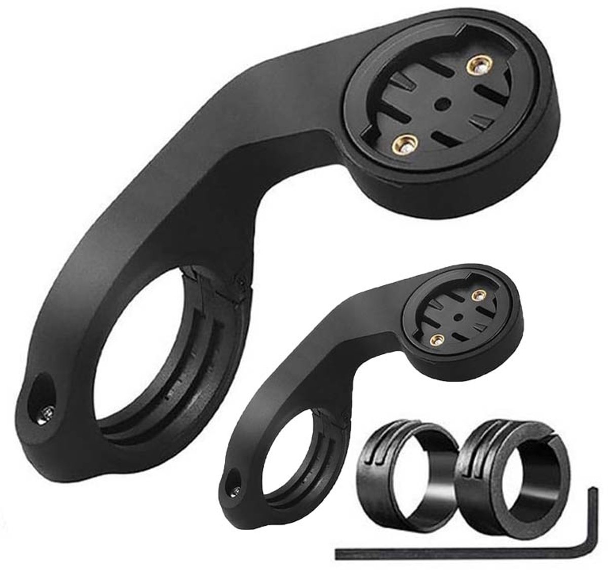 Sogiol® Fietscomputer Houder voor Garmin Edge -2-delige set- Out-Front Stuurbevestiging - Geschikt voor 530/830/1040