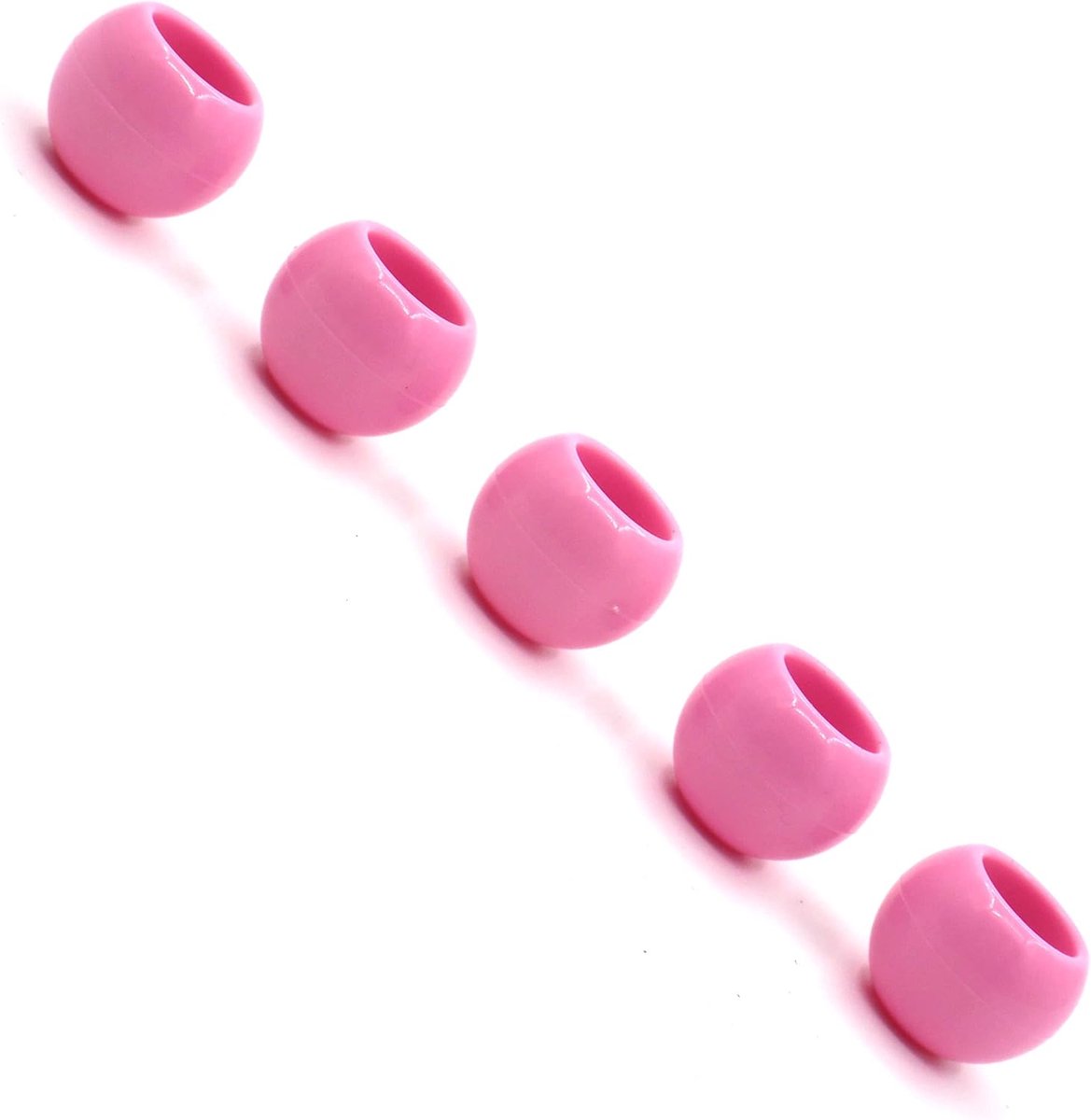 7/8" Bungee Toggle Balls Bijgesneden Randen Verharde Plastic Eindsloten geschikt voor Shock en Bungee Cords (Roze, 5)