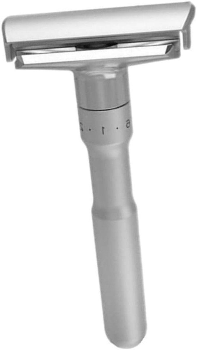 Scheermachine Heren - Handmatig Scheermes - Glad Scheren - Verstelbaar Dubbelzijdig - 10.5 x 5 x 2 cm - Zilver