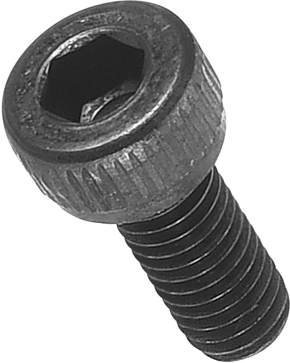 Inbusschroeven (M3 - 0,5 x 8 mm) 50 stuks, koolstofstaal, alle aandrijving, metrisch oxide, volledige schroefdraad - machineklasse 12,9 UNC binnenzeskantschroeven, zwart