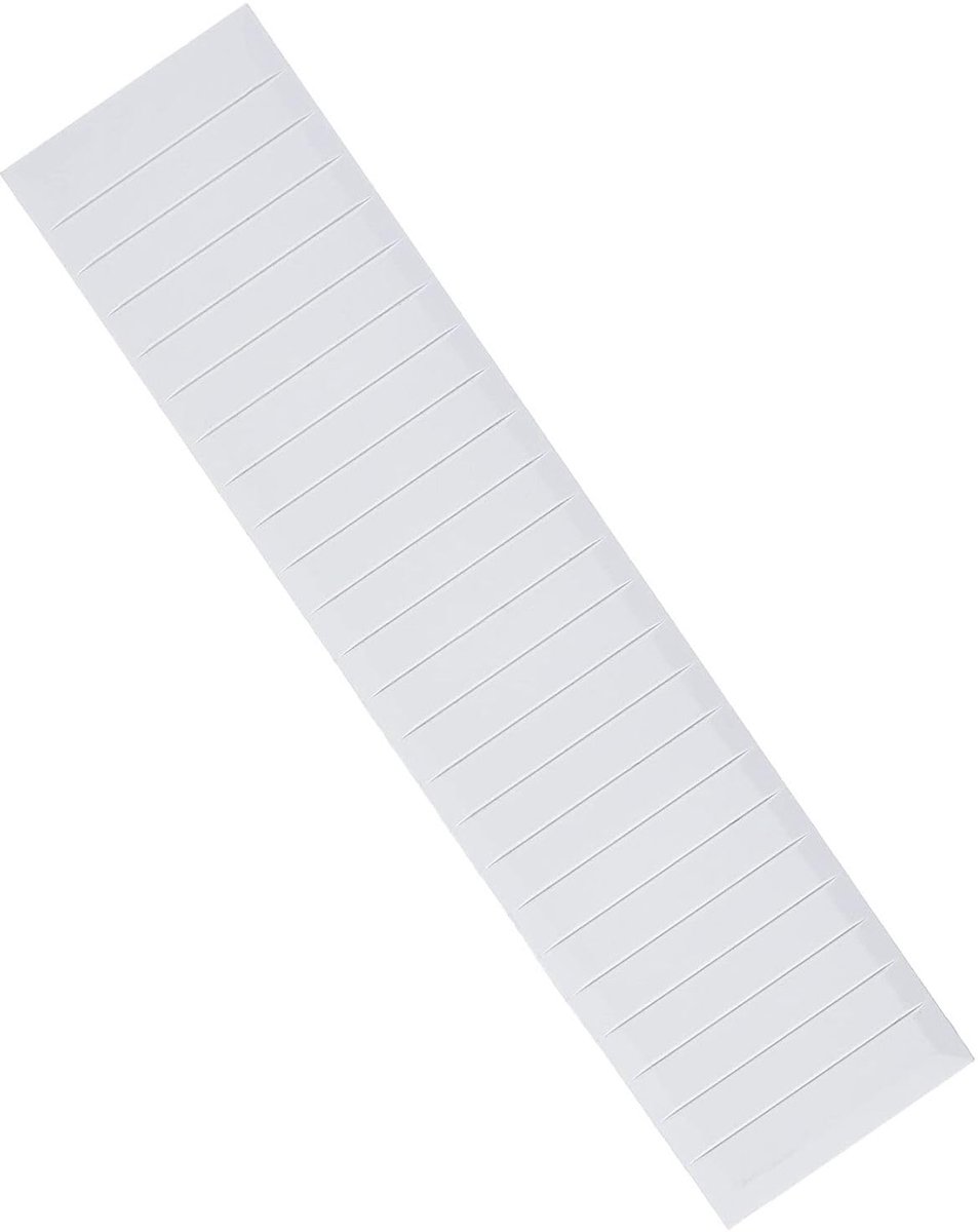 Lot de 10 Bande adhésive pour répartiteur pour module 12 postes blanc pour répartiteur de Tronic F, Hager, Vautour, etc