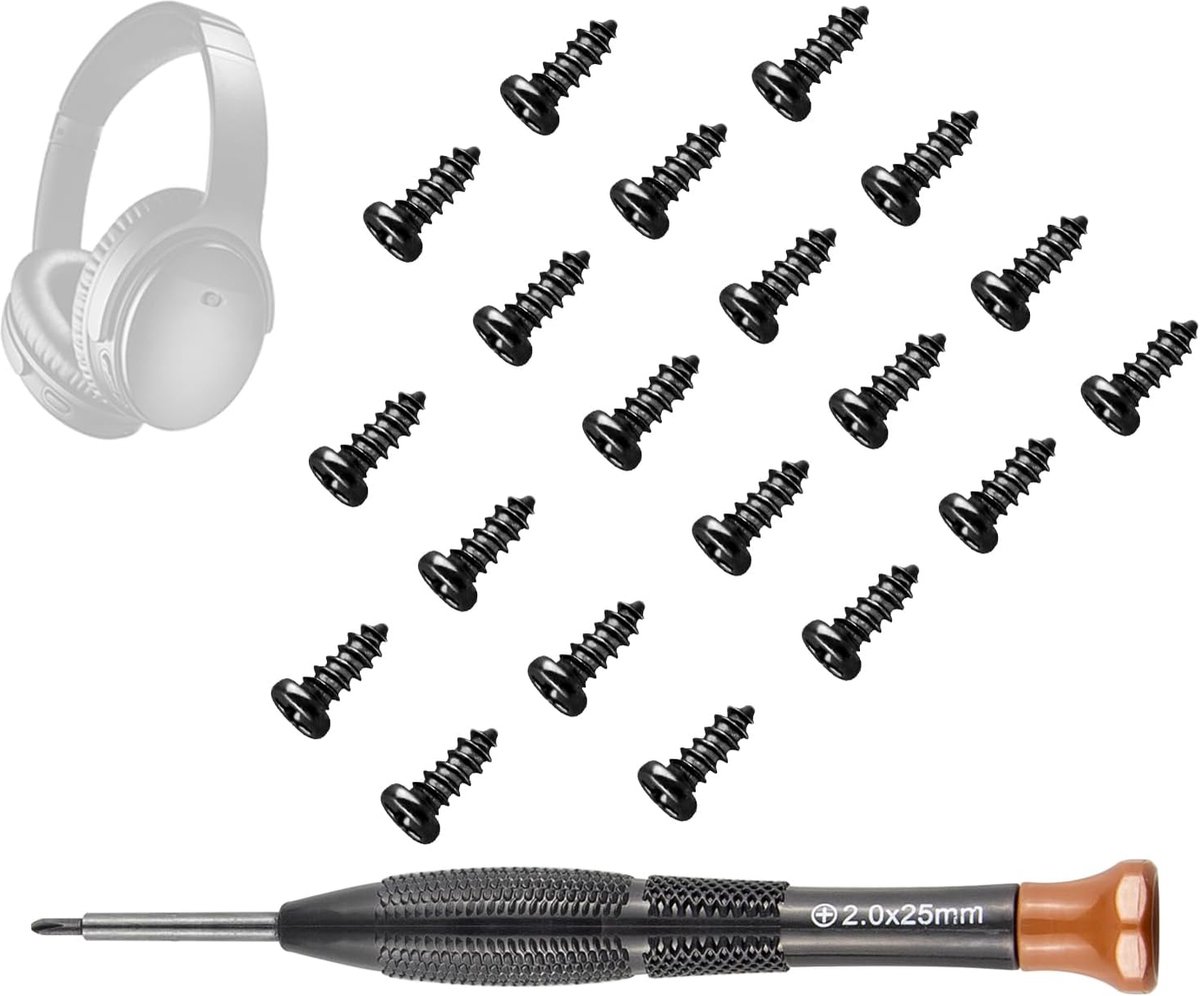Vervangings Schroeven voor Hoofdband voor Bose QuietComfort 35/QC35/QC35 II/QC45/QC SE/New QC Wireless/QC25/QC3/AE2/OE1/SoundLink Series/SoundTrue Series, Gemakkelijke DIY Installatie