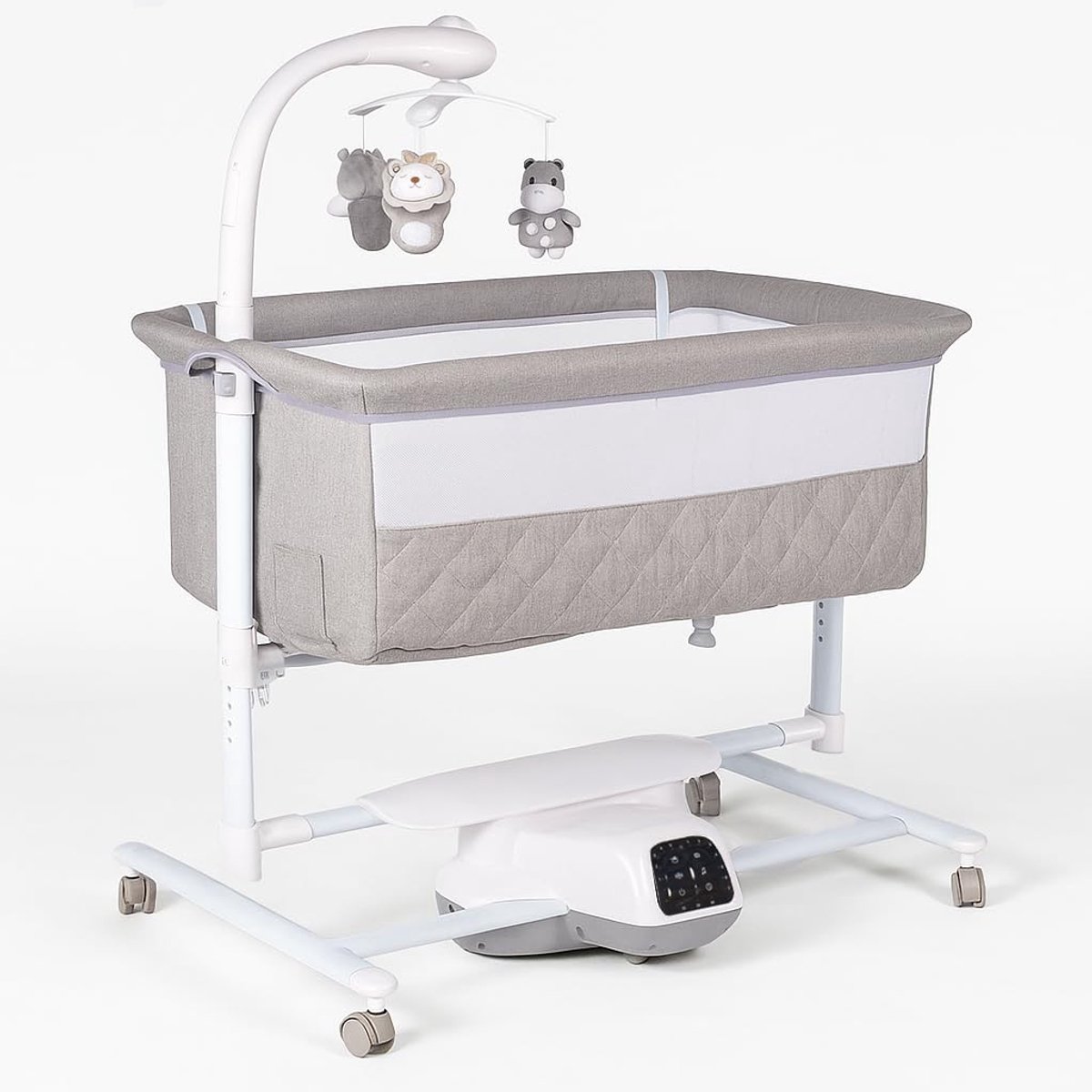 Bebe2luxe Idream Elektrische babywieg met automatische schommel, grijs