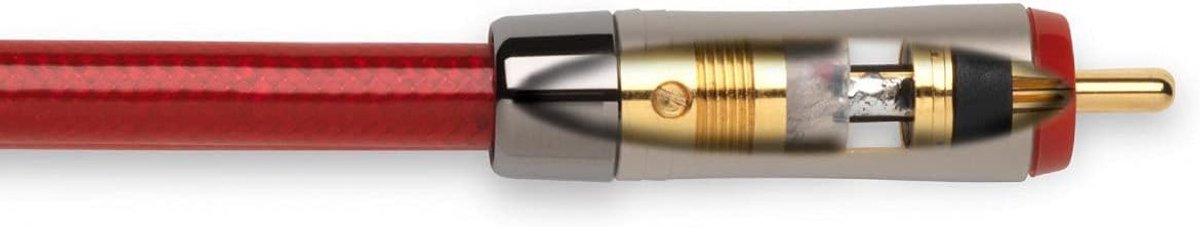 Audiokabel 1 m - rood - hoge geluidskwaliteit - verbeterde akoestiek - SnelShoppen