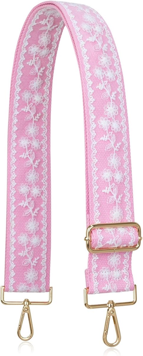 Portemonnee Strap Crossbody Vervanging Handtas Schoudertas 5 cm Brede Verstelbare Geborduurde Kant Pailletten