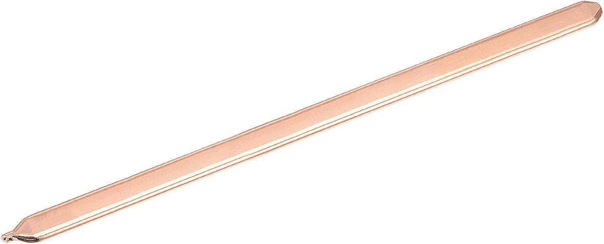 sourcing map Koperen platte warmtepijp voor koeling, draagbaar, CPU, GPU, koellichaam, 240 mm x 8 mm x 3 mm