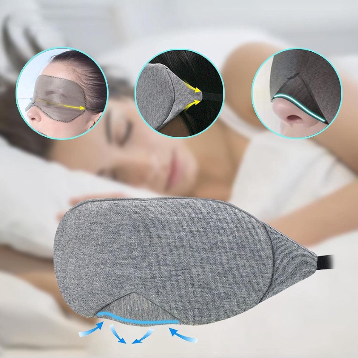 Slaapbril, Slaapbril Volledige Cover Schaduw Goggles Sleep Aid Goggles