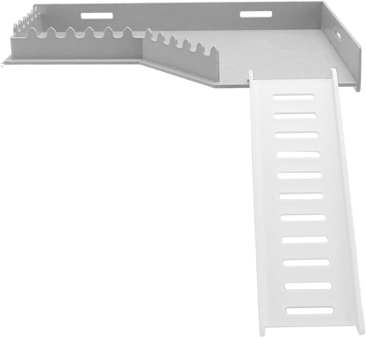 Hamsterplatform, multifunctioneel platform voor kleine dieren met ladder, hamsterkooi platform van spuitgegoten kunststof, voor muizen