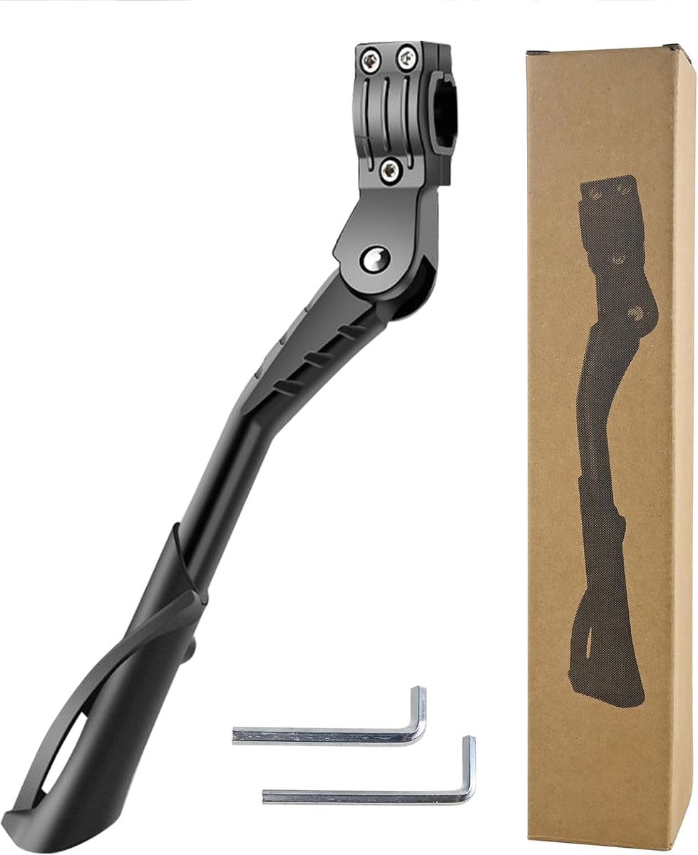 Fietsstandaard 24-29 inch verstelbare fietsstandaard Kick aluminiumlegering antislip hoge dragende fietsstandaard voor 451C/650C/700C mountainbike/racefiets/stadsfiets