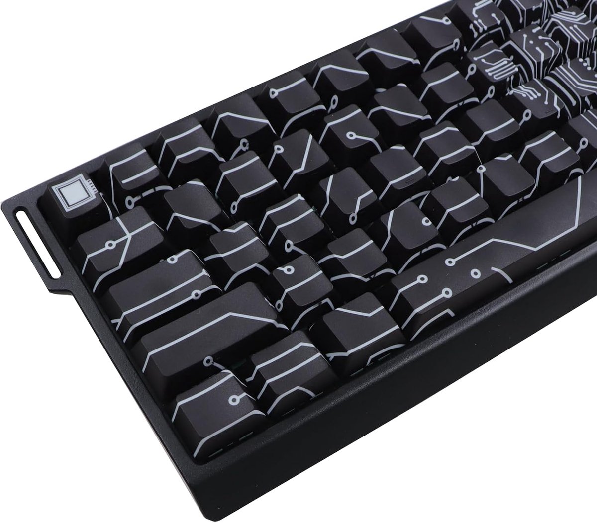 PBT Zwarte keycaps, zijdelings bedrukt, doorschijnend kersenprofiel, keycap, 74 toetsen, Heart of Love thema, geschikt voor 60/61/65/67/68 lay-out Cherry MX Switch mechanische toetsenborden