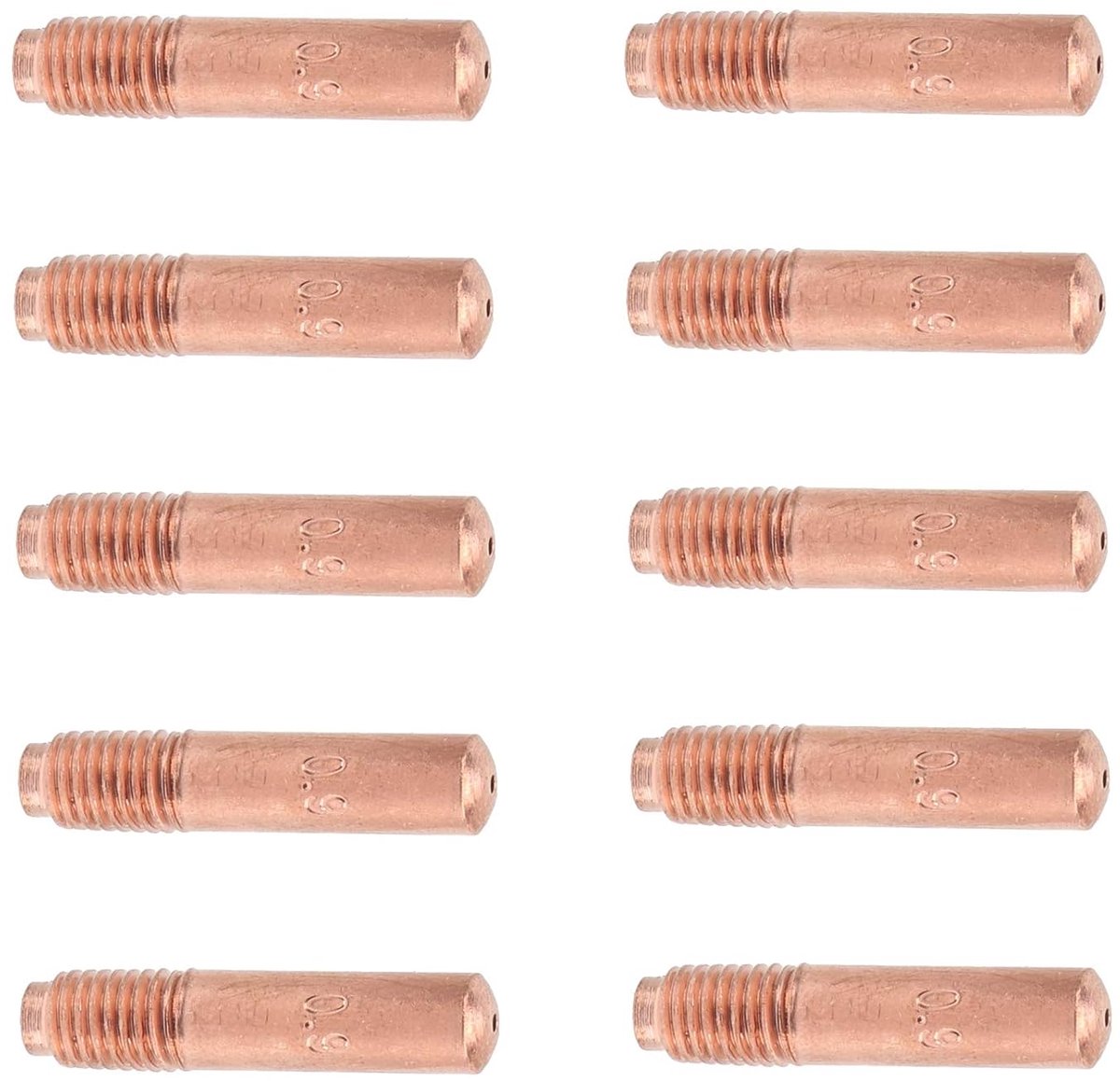 MIG-lascontacttip, 0,9 mm geleidende mondstukken Kleine accessoires 10 STUKS Contacttips Koperlassen Contacttips voor lassen