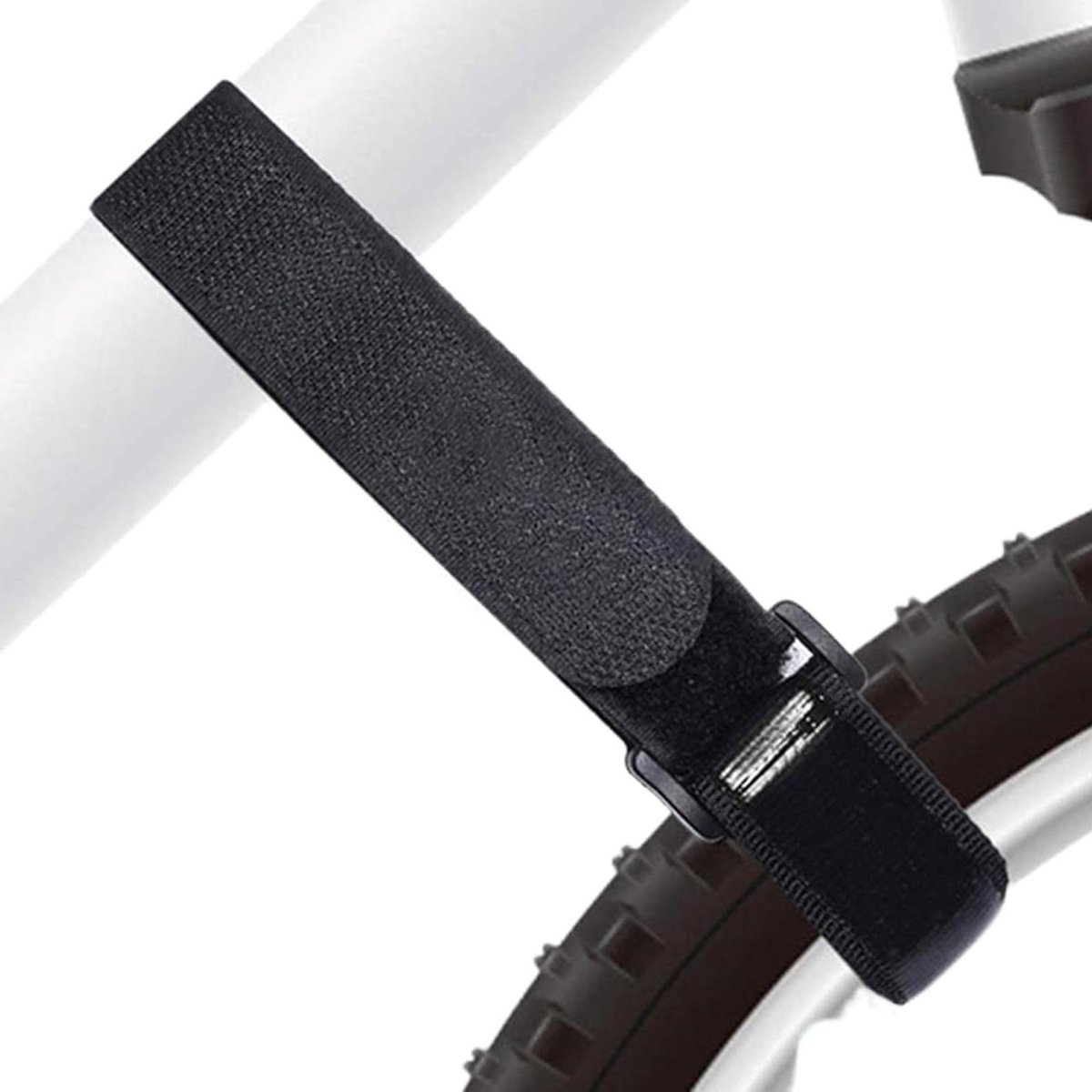 Fietswielriemen - Fietsstabilisator Wielbevestiging - Fietsen Vervoeren - Antislip Gel Technologie - 66 x 25 cm - Zwart