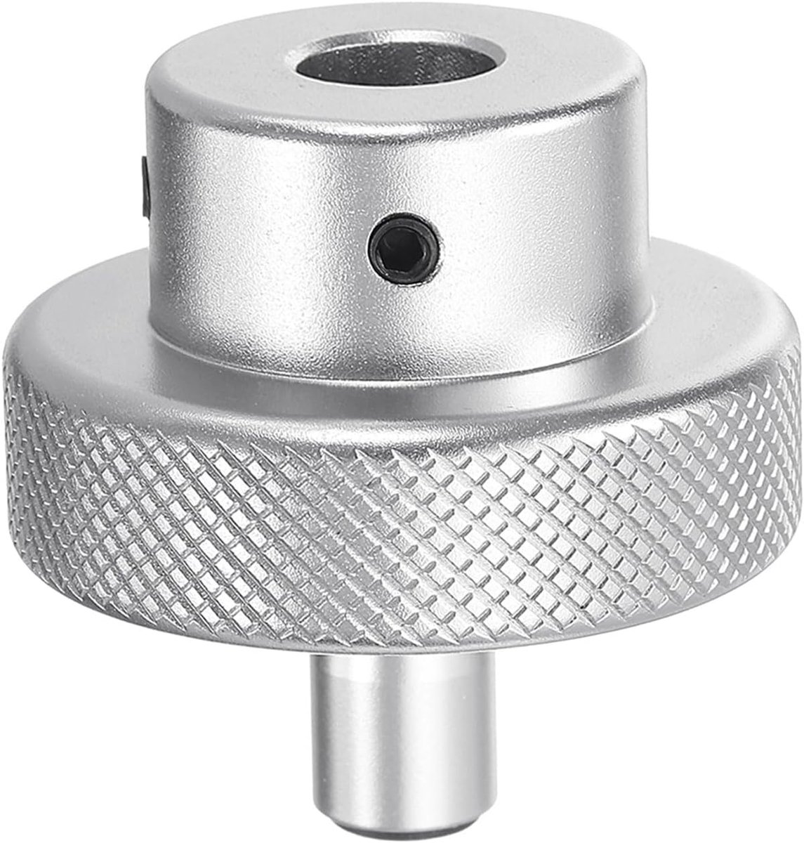 Aluminiumlegering handwiel 40 mm OD 10 mm boring draaiknop draaigreep aluminium freesmachine handwiel met moersleutel en 2 stuks schroeven, zilverkleurig