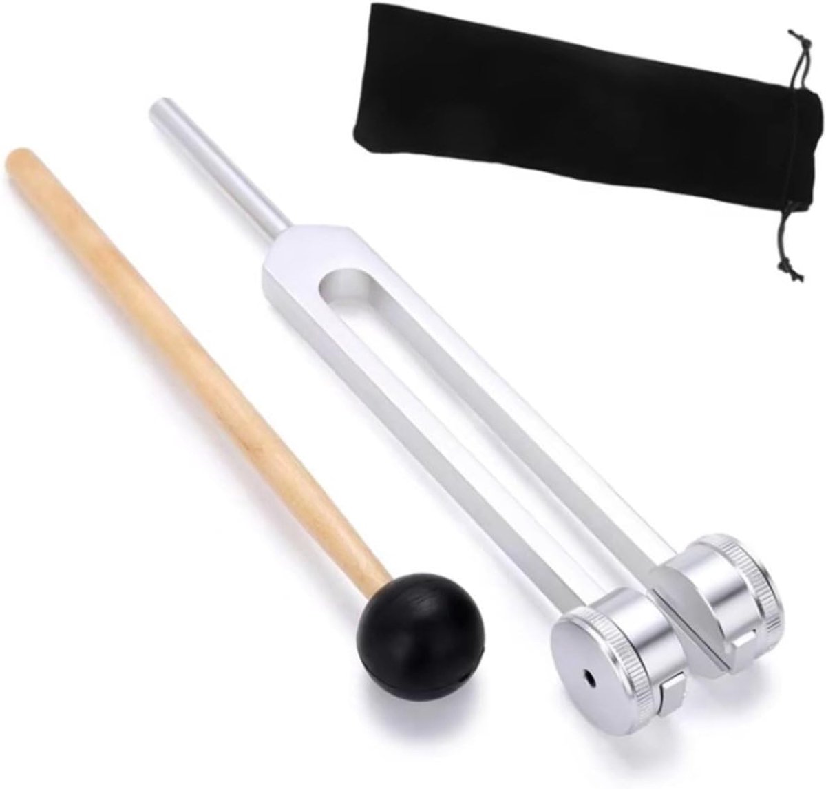 Stemvork 136.1 Hz - Metaal - Inclusief stoothoutje - Perfect voor meditatie - SnelShoppen