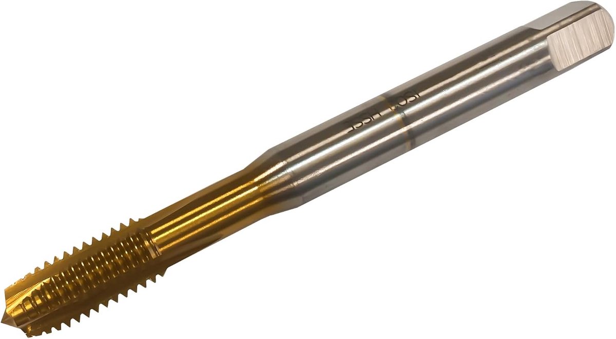 M6 - Regelschroefdraad DIN 371 vorm B ISO2/6H - Kwaliteit HSSE TiN - universele staalbewerking