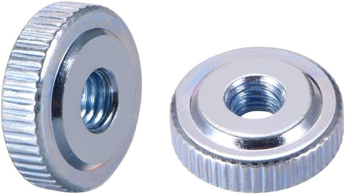 Map kartelmoeren M10 vrouwelijk schroefdraad type Slim nikkel 10 stuks M5x0.8mm, 10 Pcs Zinc Plated