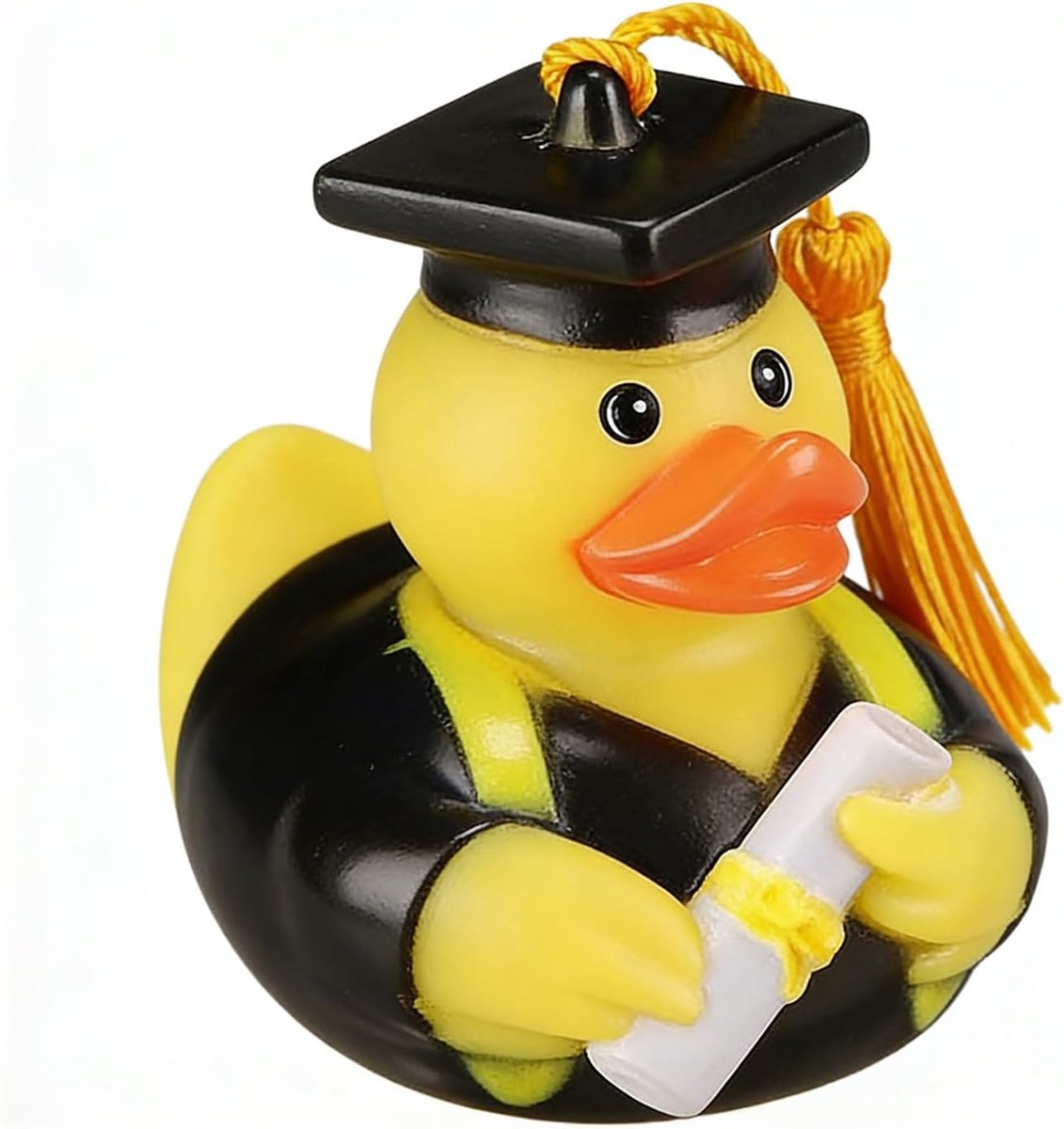 1 stuk piepende eend rubberen eend badkamer touch afgestudeerde rol perkament cadeau origineel grappig