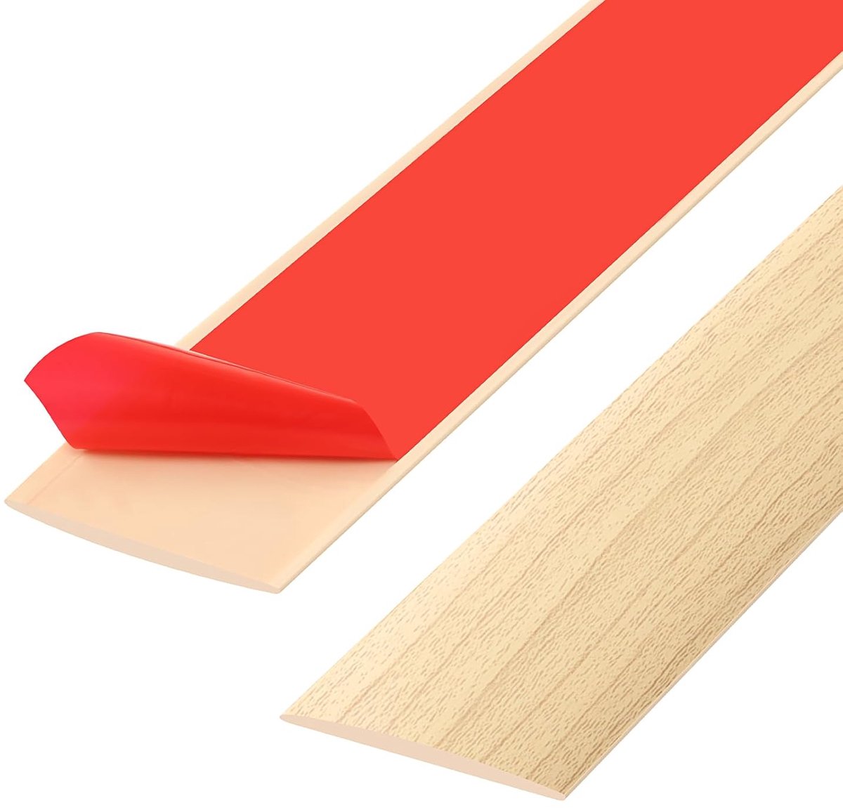 Drempelstrips, overgangsstrepen, vloerbedekking laminaat vloerstrepen (200 cm - 5 cm eiken)