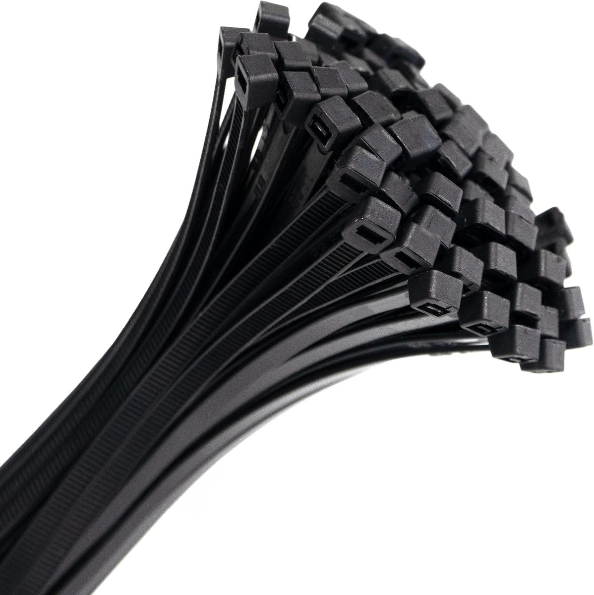 Kabelbinders 292 x 7,6 mm - zwart - polyamide - ideaal voor kabels en lichte objecten - SnelShoppen