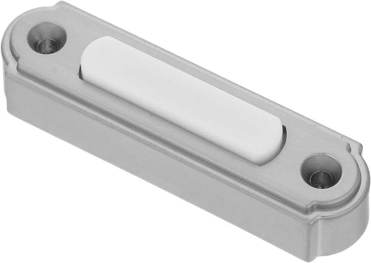 Bedrade Deurbel Knop - Deurbel Vervanging - Woning Toegang - Betrouwbaar Signaal - 7 x 1.9 x 1.3 cm - Grijs
