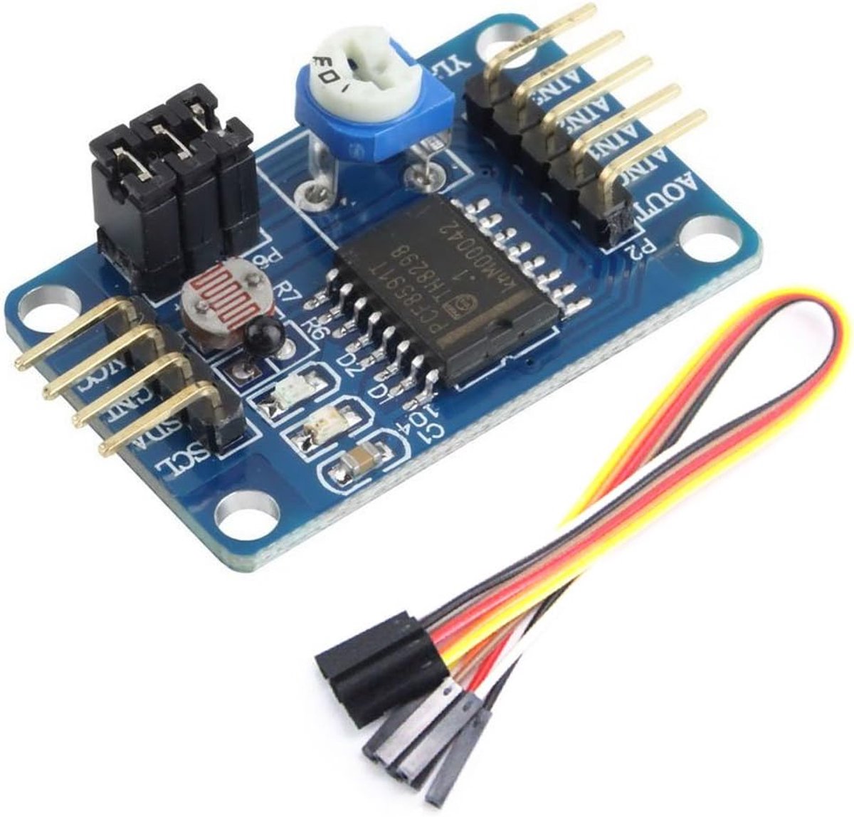 AD/DA converter PCF8591 sensormodule voor Arduino en Raspberry Pi