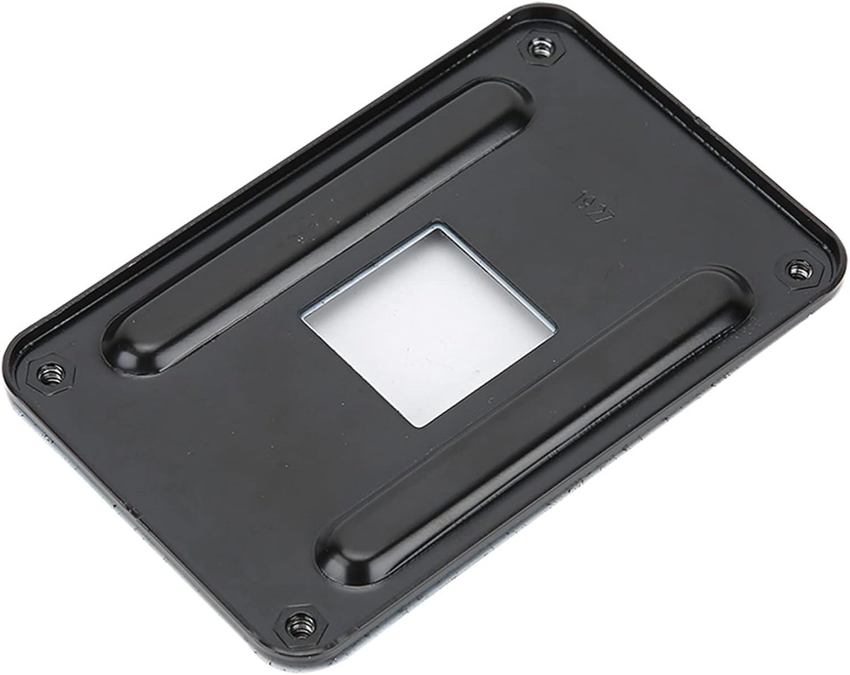 Beugel voor CPU-koellichaam, Zwarte CPU-koellichaam, Beugel-backplane-Achterplaat Achterplaat Ijzeren Plaat, Hoogwaardige Ijzeren CPU-ventilatorbeugelbasis voor AM4