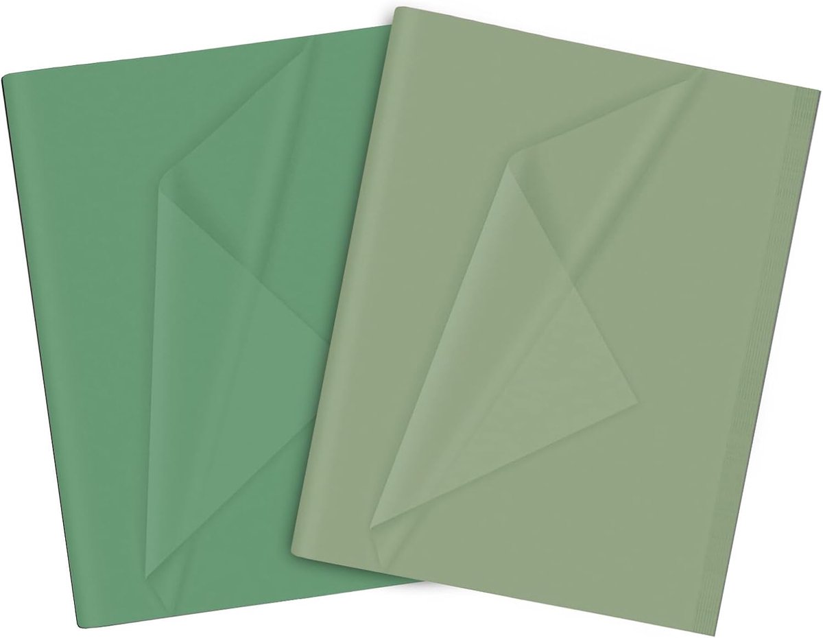 Zijdepapier, grote vellen wit zijdepapier, kunstpapier, perfect voor geschenkverpakkingen, opslag, verpakking, kunsthandwerk (50 cm x 70 cm, 36 stuks vers groen, 36 stuks, fruitgroen)