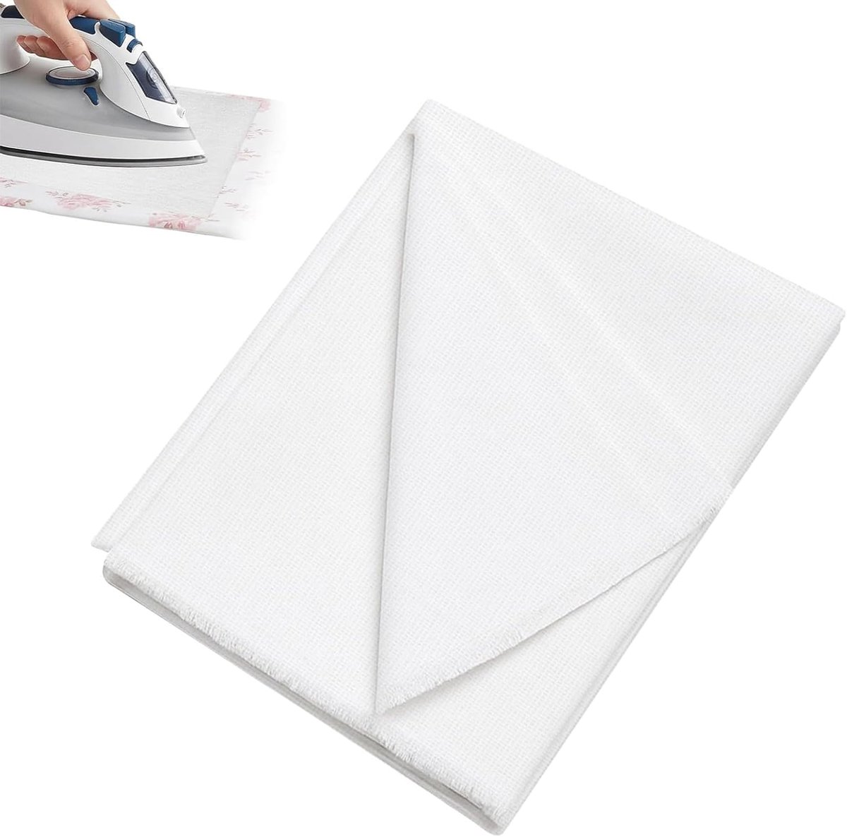 inleg, 1 m x 2 m, wit, voor naaien en patchwork, beveiliging, ter versterking van kleding en knutselen, gemakkelijk te strijken