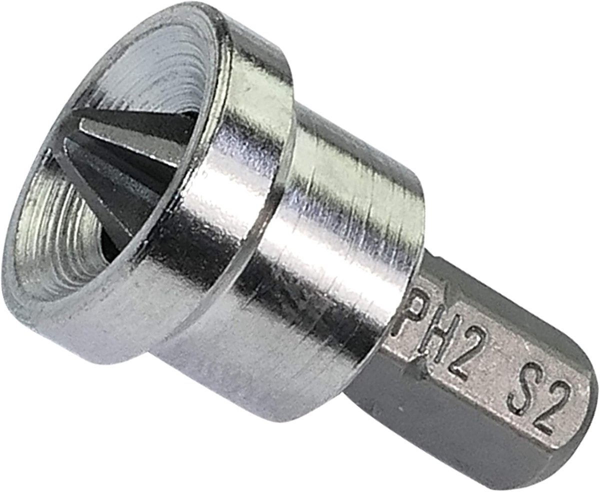 - Set van 2 speciale schroevendraaierbits voor gipsplaten / PH2x25mm 1/4" voor kruisvormige schroef met Phillips-kop PH2 - Hardware / Handgereedschap - S2 staal - C45870