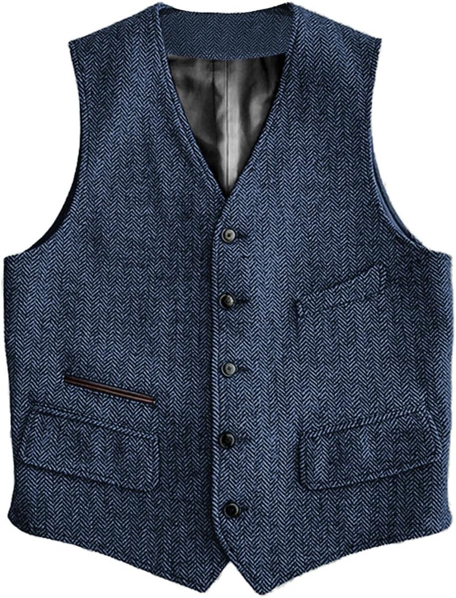 Wollen kostuumvest, formeel, regular fit, gilet voor bruiloft, gilet