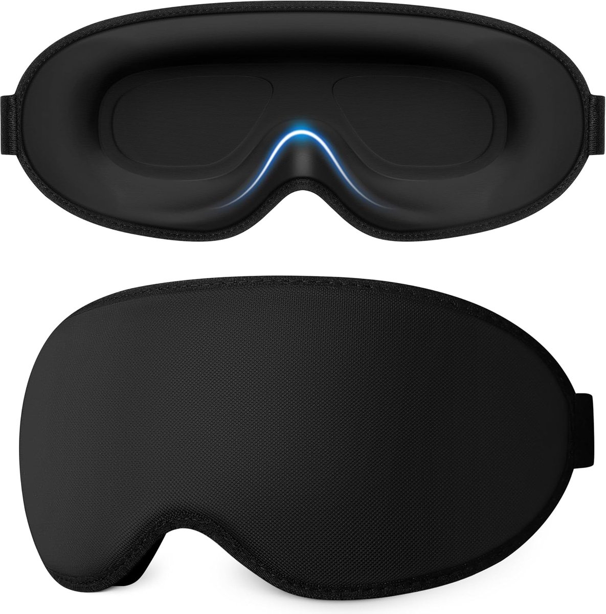 3D Slaapmasker voor Zijslapers, Ademend en Lichtdicht | Slaapmasker voor Mannen en Vrouwen, Verstelbare Elastische Band, Ergonomisch Oogmasker voor Slapen, Dutjes, Reizen en Vliegen