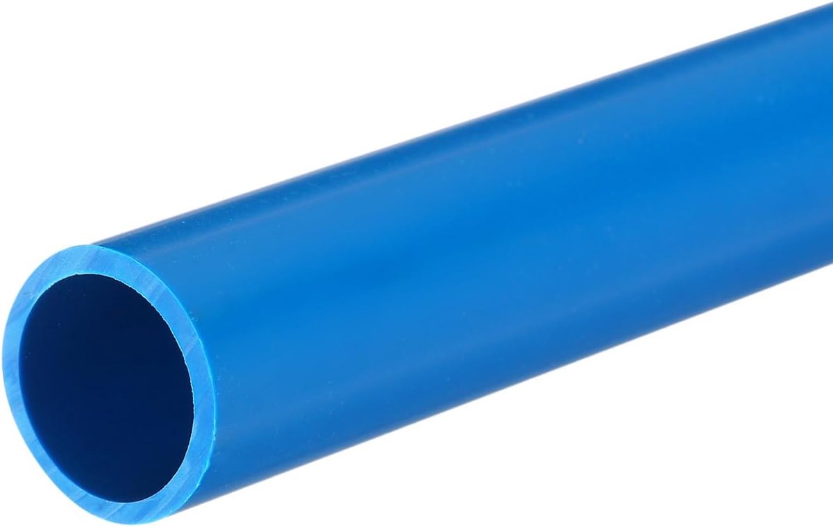 Ronde stijve pvc-slang, 21 mm ID, 25 mm (1 inch), OD, 20 cm lang, blauw, hoge stevigheid, voor waterslangen, kunsthandwerk, ommantelingskabel