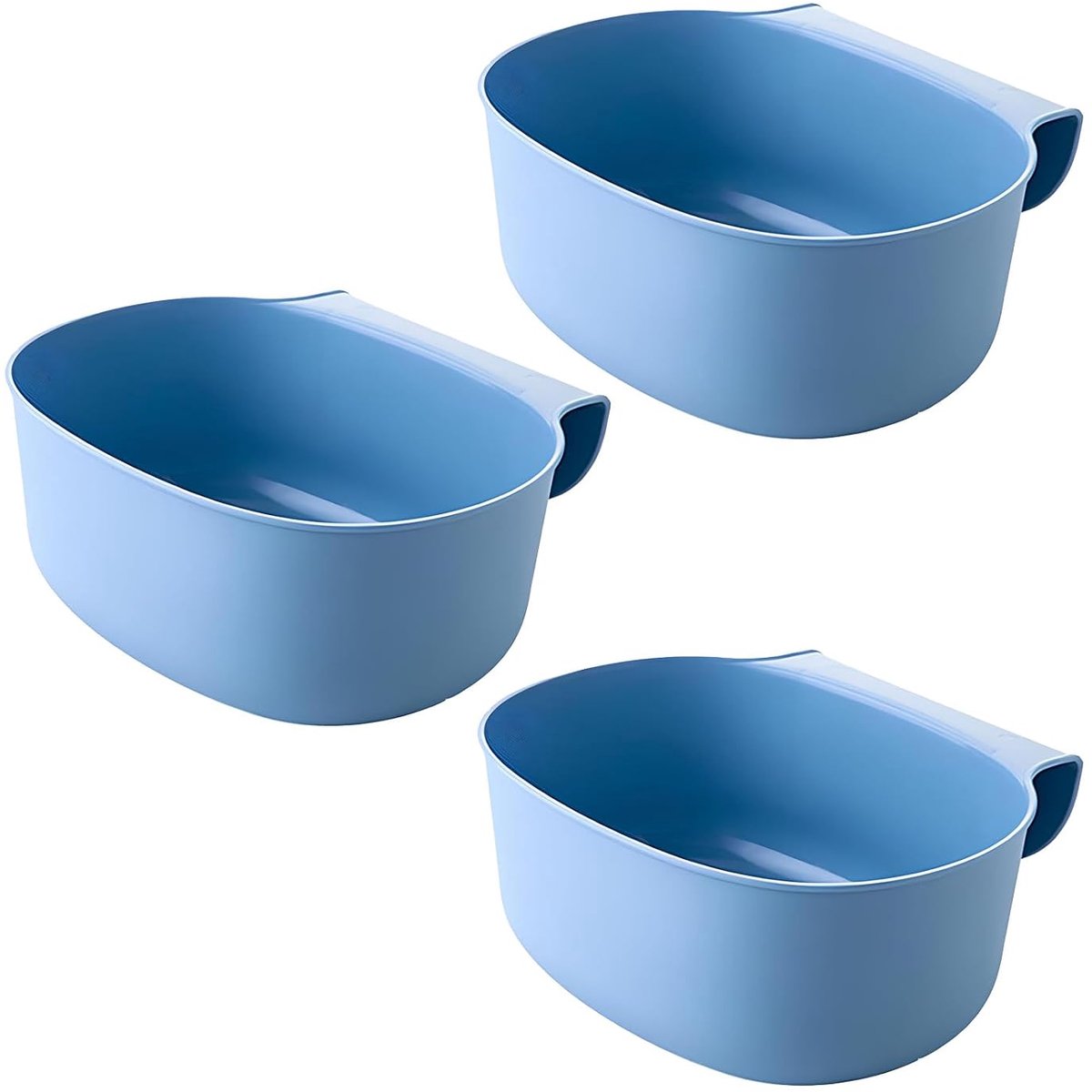 3 stuks luiertafel-organizer om op te hangen, luiertafel, organizer om op te hangen, afvalbak, schuifladen, afvalcontainer blauw, voor keuken, kantoor, praktijk, camper, badkamer, luierruimte