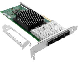 10GbE NIC Card for Intel X710-DA4 PCIe 3.0 x8 Quad SFP+ Ports XL710BM1 Controller Support Windows Server/Linux/VMware ESXi