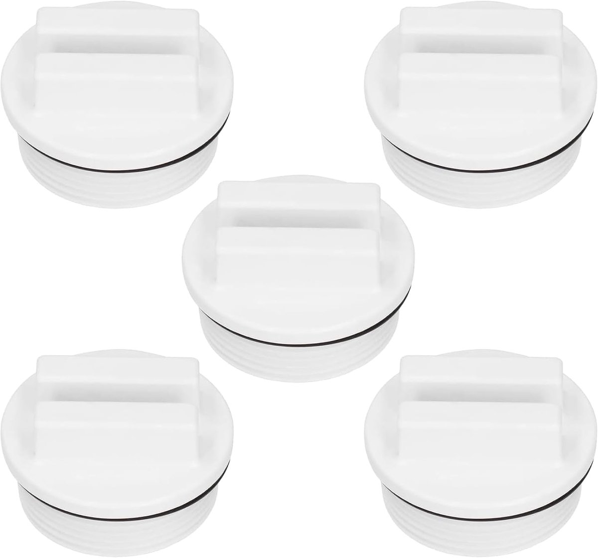 1,5 inch zwembadbuisstoppers, 5 stuks zwembadwinterstoppers, zwembadwinterstekker, afvoerschroef met afdichting-O-ring, zwembadstop winter tegen vorst op zwembaden, afvoerbuizen