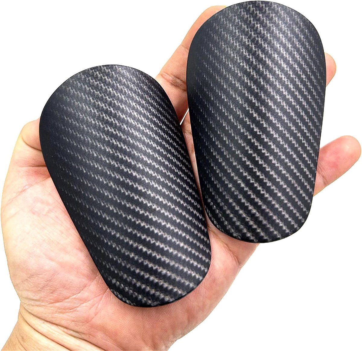 Scheenbeschermers voor voetbal - 2 stuks mini scheenbeschermers, 10 x 6 cm, beschermende uitrusting voor mannen, vrouwen, kinderen en meisjes