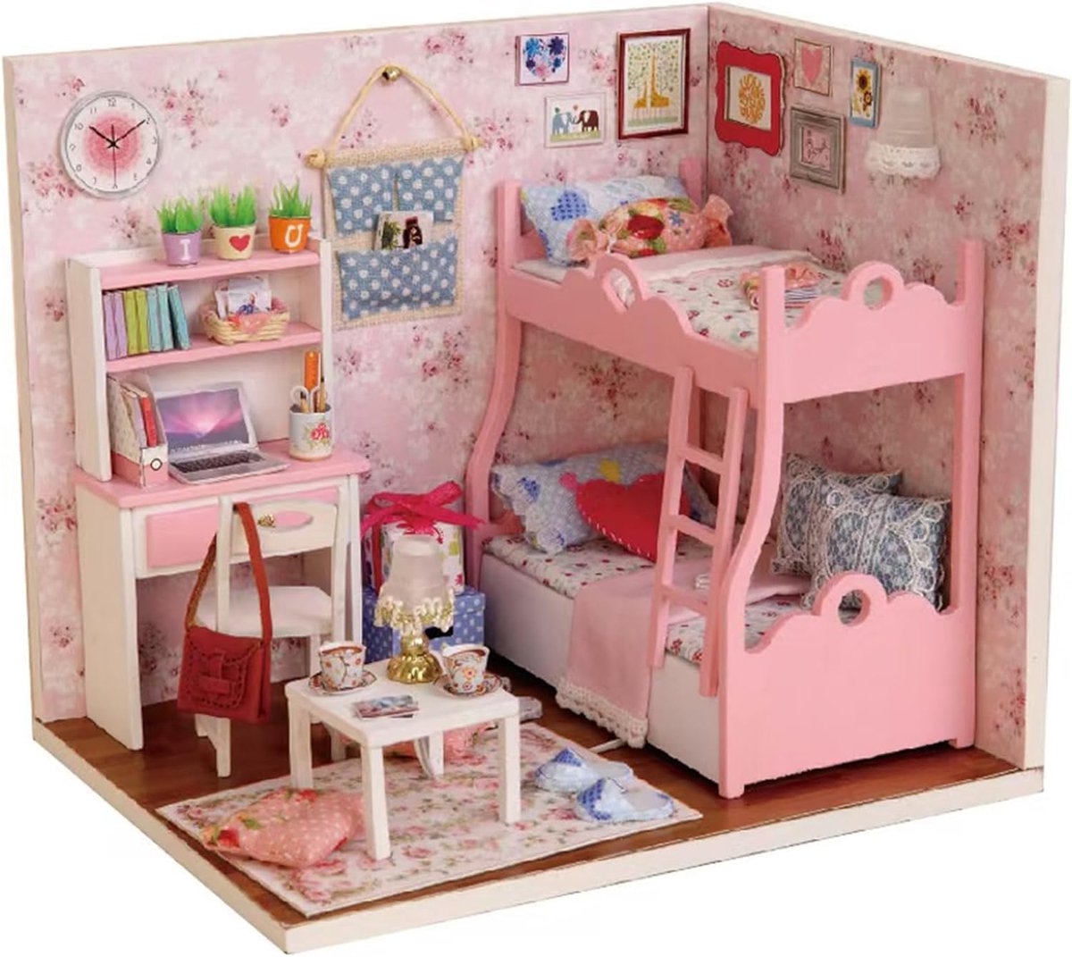 Dollhouse Mini handgemaakte installatieset voor meisjes sprookjes woondecoratie huis