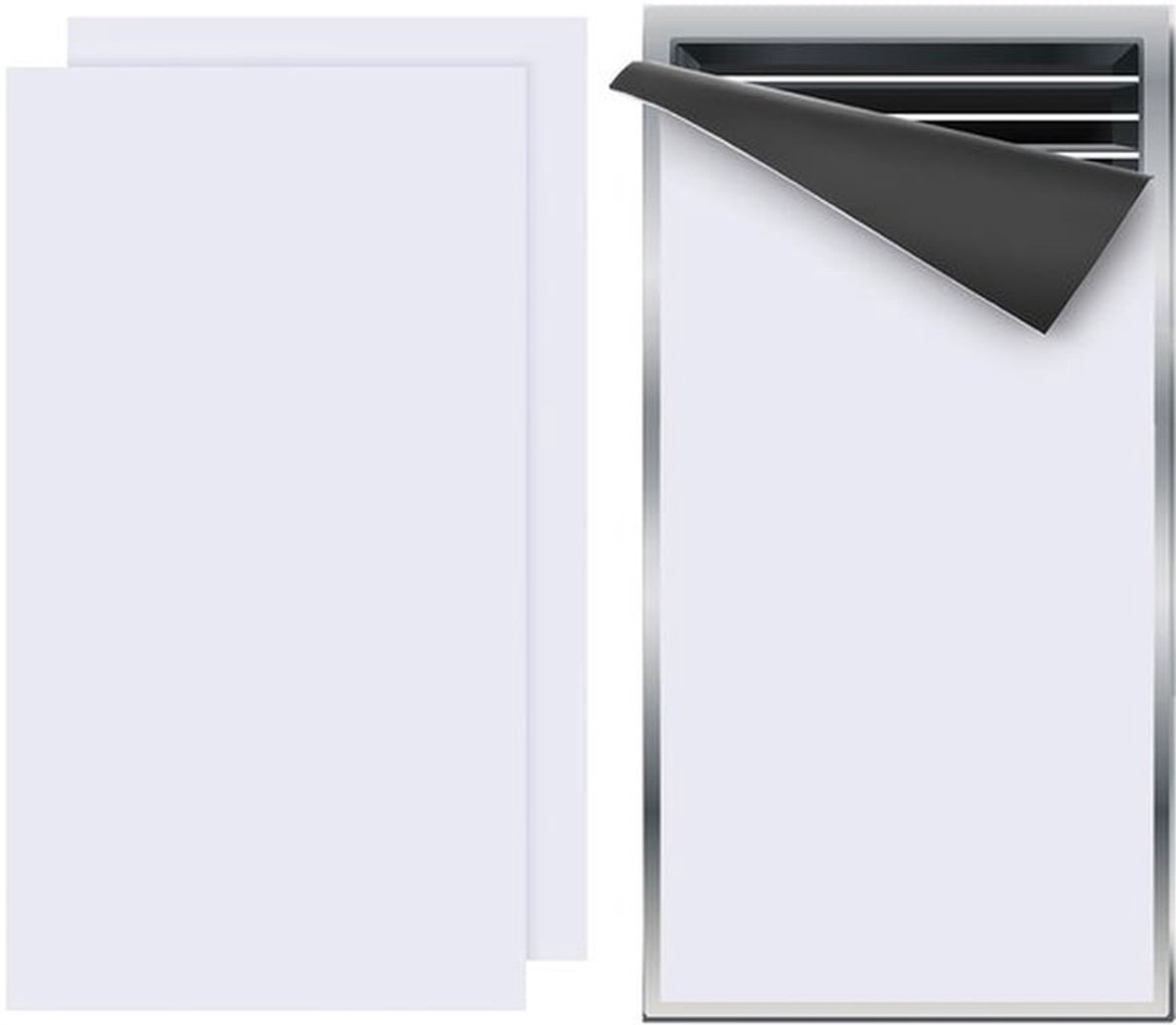10" x 5.5" Magnetisch Ventilatie Deksel - 2 Stuks PVC Ventblokkeerder voor HVAC en Verwarming, Wit