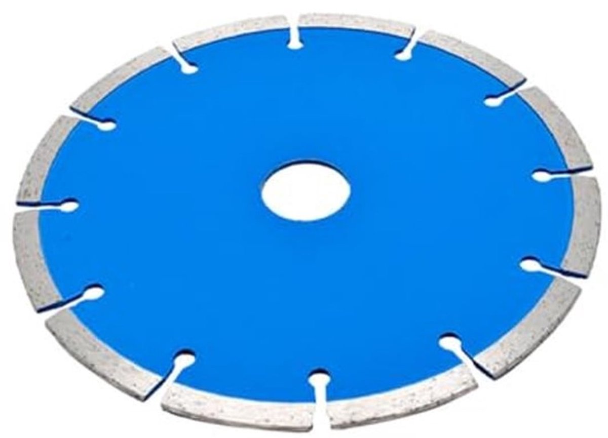 150 mm diamantsnijblad, Turbo doorlopende rand gesegmenteerde zaagbladen, diamantslijpschijf voor haakse slijper, steen, baksteen, beton, metselwerk (blauw)
