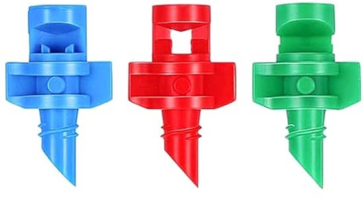 Mini-sproeiers, 150 stuks, 90/180/360° verstelbare nevelsproeiers voor tuinirrigatiesystemen, ideaal voor hydrocultuurirrigatie in de tuin