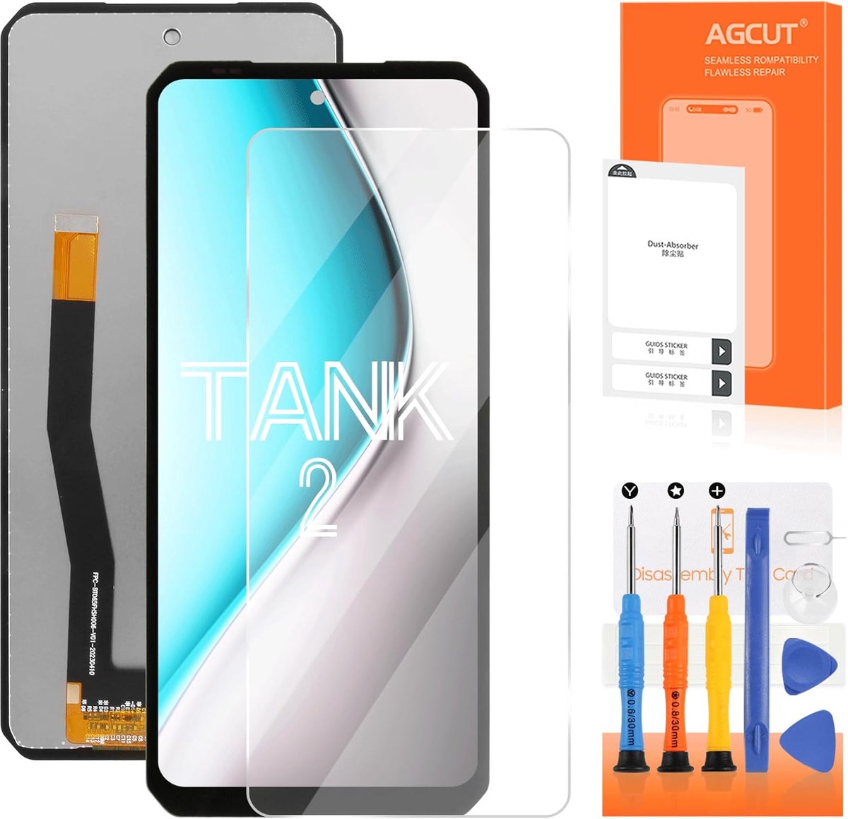 LCD scherm voor Unihertz Tank 2 - vervangdisplay - digitale aanraakscherm - eenvoudig te installeren - ShopVlot